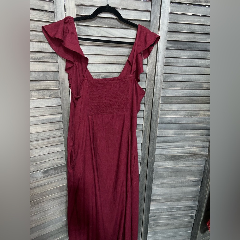 Universal Thread Red Ruffle Dress - Picture 5 of 7